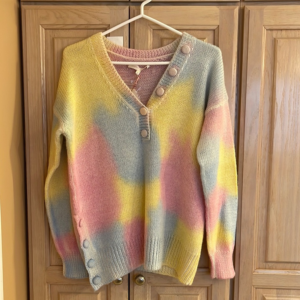 LoveShackFancy tie dye sweater